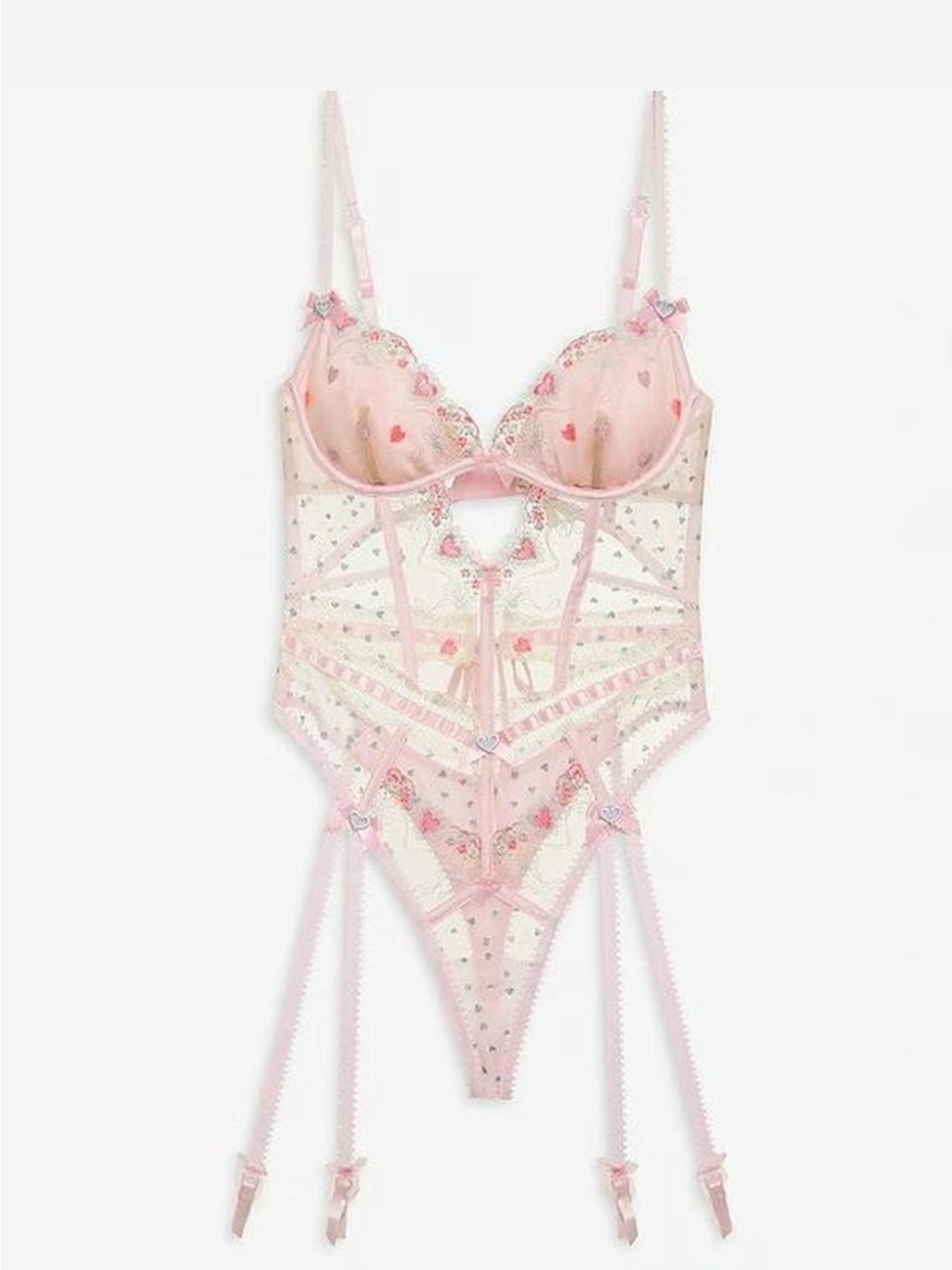 NWT For Love & Lemons "Gabriella" Teddy in size L. - Picture 3 of 5